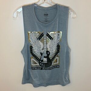 Nashville’s Ryman Auditorium Graphic Tank Top - Heathered Blue